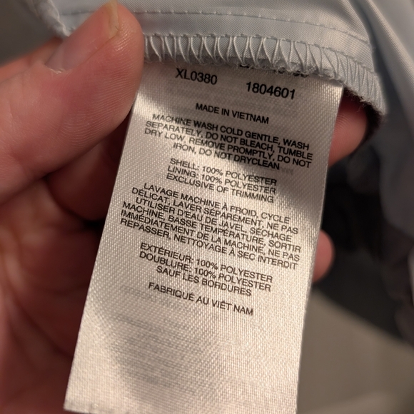 Columbia Women's Lightweight Rain Jacket Gray And Pink (EUC) - Picture 3 of 6